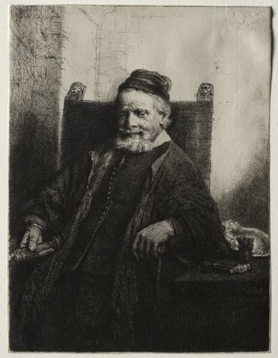 Jan Lutma, Goldsmith, 1656. de Rembrandt van Rijn