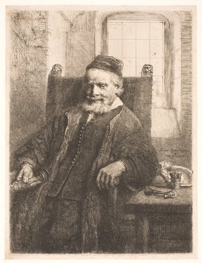 Jan Lutma, o ancião, ourives e escultor de Rembrandt van Rijn