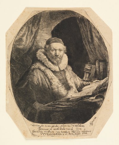 Jan Uytenbogaert (1557–1644), Pregador dos Remonstrantes de Rembrandt van Rijn