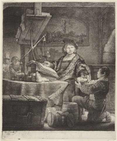 Jan Uytenbogaert (O Pesador de Ouro) de Rembrandt van Rijn