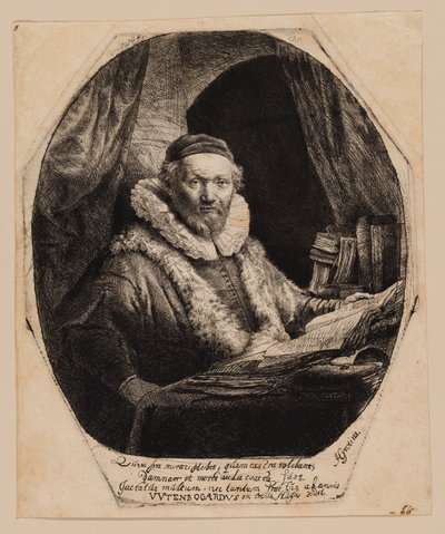 Jan Uytenbogaert, Pregador dos Remonstrantes de Rembrandt van Rijn