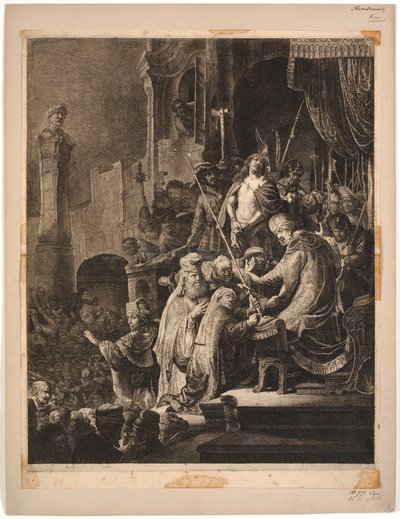 Jesus diante de Pilatos de Rembrandt van Rijn