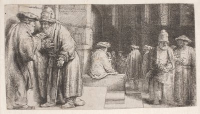Judeus na sinagoga de Rembrandt van Rijn