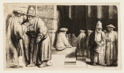 Judeus na Sinagoga de Rembrandt van Rijn