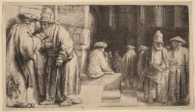 Judeus na sinagoga de Rembrandt van Rijn