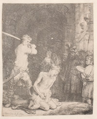 João Batista decapitado de Rembrandt van Rijn