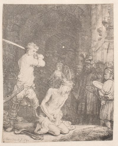 João Batista decapitado de Rembrandt van Rijn