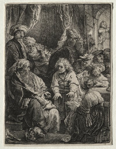José contando seus sonhos de Rembrandt van Rijn