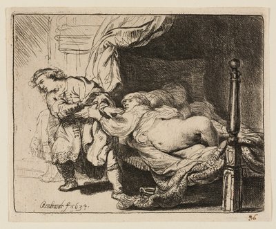 José e a mulher de Potifar de Rembrandt van Rijn