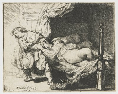 José e a esposa de Potiphar de Rembrandt van Rijn