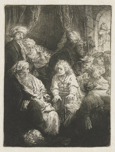José a contar os seus sonhos de Rembrandt van Rijn