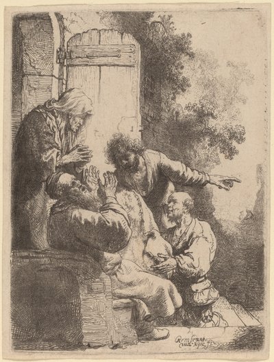 A túnica de José trazida a Jacó de Rembrandt van Rijn