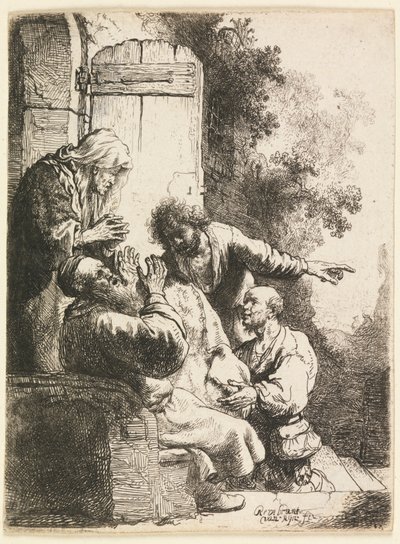 A túnica de José trazida a Jacó de Rembrandt van Rijn
