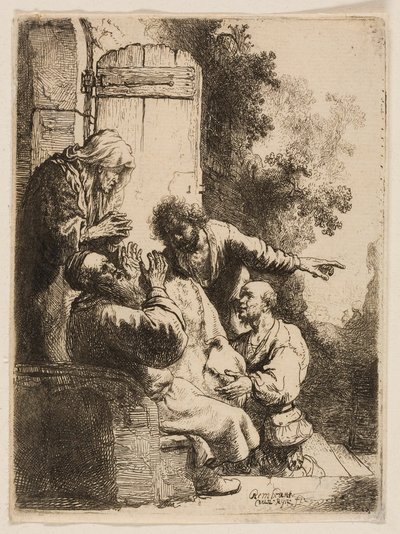 A túnica de José levada a Jacob de Rembrandt van Rijn