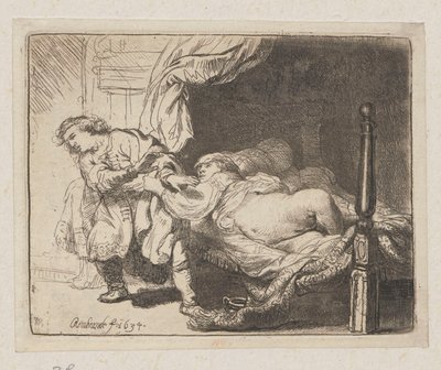 José e a esposa de Potifar de Rembrandt van Rijn