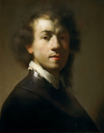 Auto-retrato juvenil como guerreiro de Rembrandt van Rijn