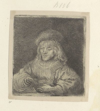 Kaartspeler
Colecção de oitenta e cinco estampas originais (título da série) de Rembrandt van Rijn