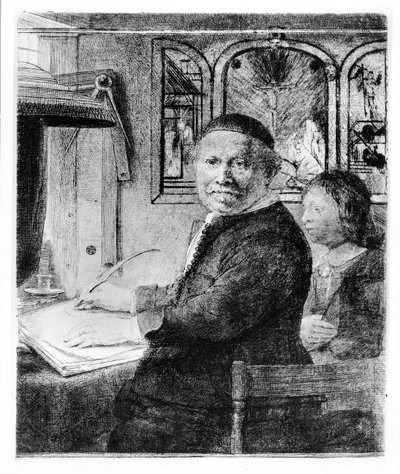 Lieven Willemsz de Coppenol, c.1658 (gravura) de Rembrandt van Rijn