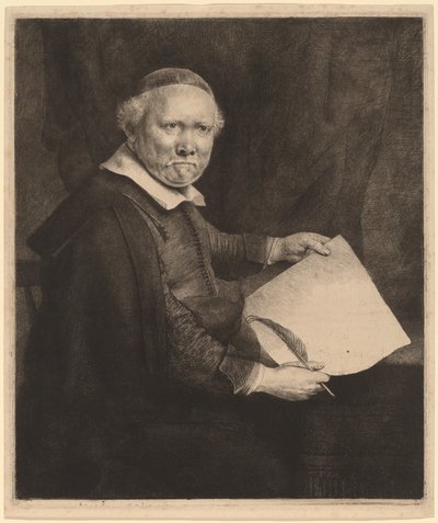 Lieven Willemsz van Coppenol: o prato maior de Rembrandt van Rijn