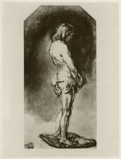 Nu masculino de Rembrandt van Rijn