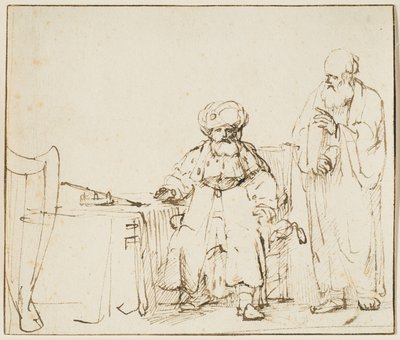 Natã admoesta David de Rembrandt van Rijn