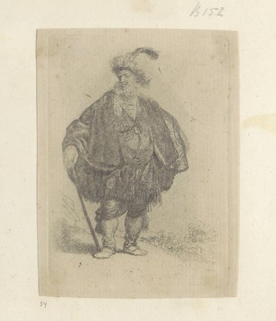 Perzische man
Colecção de oitenta e cinco estampas originais (título da série) de Rembrandt van Rijn