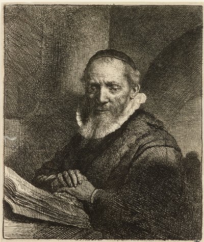 Retrato de Jan Cornelis Sylvius, pregador, 1633. de Rembrandt van Rijn