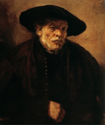 Retrato do irmão de Rembrandt, Andrien van Rijn, 1654 de Rembrandt van Rijn