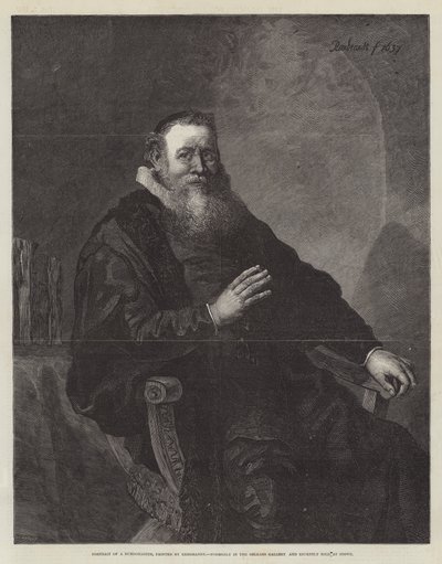 Retrato de um burgomestre de Rembrandt van Rijn