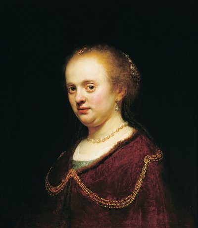 Retrato de uma jovem, 1634. de Rembrandt van Rijn