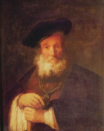 Retrato de um homem velho de Rembrandt van Rijn