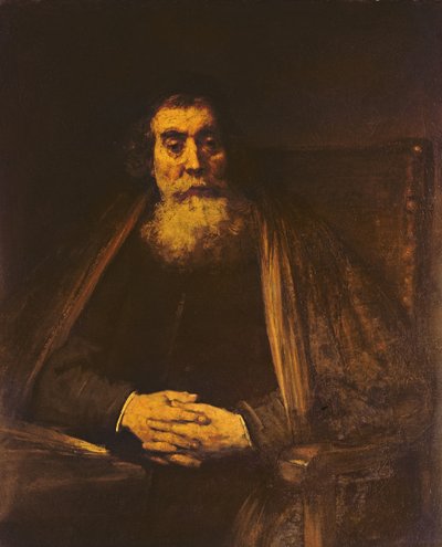 Retrato de um homem velho de Rembrandt van Rijn