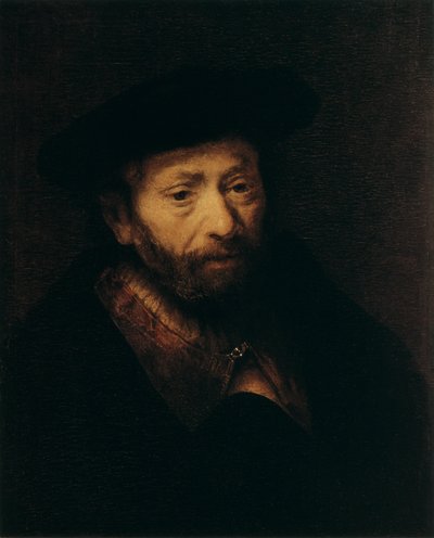 Retrato de um homem idoso, século XVII de Rembrandt van Rijn