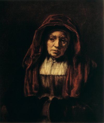 Retrato de uma mulher velha, 1654 de Rembrandt van Rijn