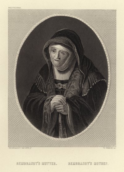 Mãe de Rembrandt de Rembrandt van Rijn