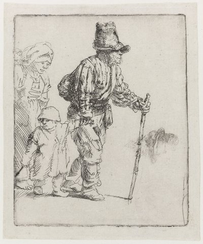 Família de agricultores nômades de Rembrandt van Rijn