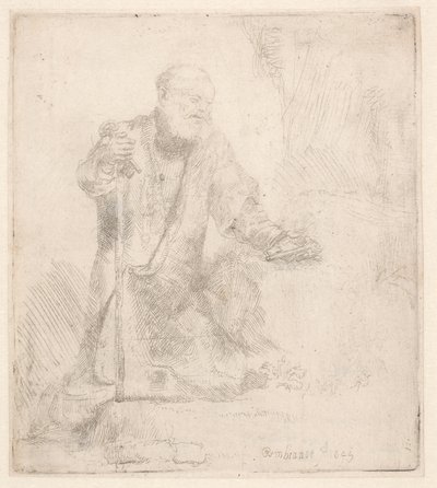 São Pedro em penitência de Rembrandt van Rijn