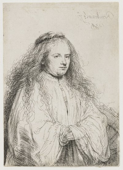 Saskia como Santa Catarina de Alexandria
Santa Catarina ("A pequena noiva judia") de Rembrandt van Rijn
