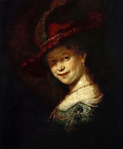 Saskia de Uylenburgh como menina, 1633. de Rembrandt van Rijn