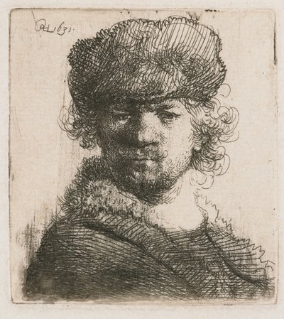 Auto-retrato com capa de peles pesadas
Auto-retrato com uma capa de pele pesada: busto de Rembrandt van Rijn