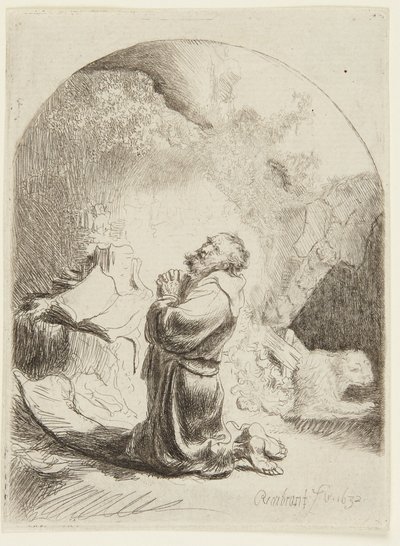 São Jerónimo em oração de Rembrandt van Rijn