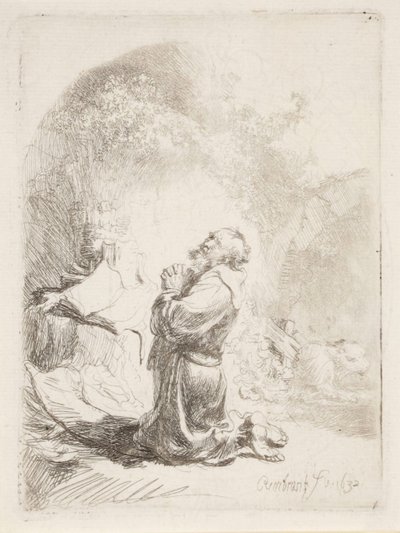 São Jerónimo em oração de Rembrandt van Rijn