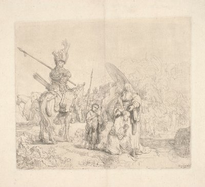 São Filipe, diácono, batiza um cortesão da rainha etíope Kandaki (o chamado «Batismo do Eunuco») de Rembrandt van Rijn