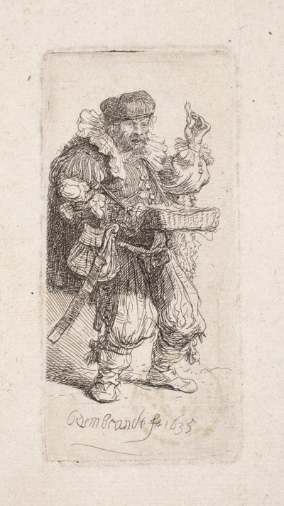 Charlatão (Fabricante de pomadas milagrosas) de Rembrandt van Rijn