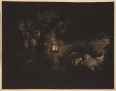 A Adoração dos Pastores: uma obra noturna de Rembrandt van Rijn