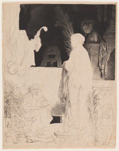 O artista a desenhar a partir do modelo de Rembrandt van Rijn
