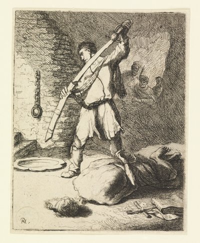A decapitação de João Batista de Rembrandt van Rijn