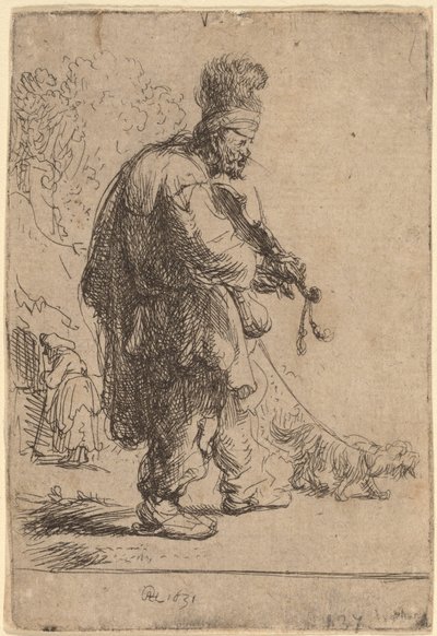 O violinista cego de Rembrandt van Rijn