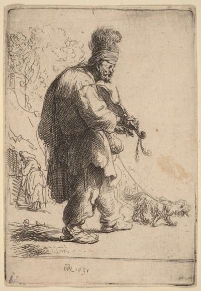 O Violinista Cego de Rembrandt van Rijn