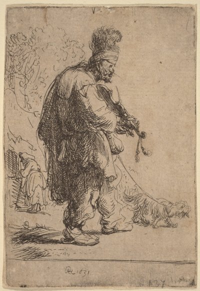 O Violinista Cego de Rembrandt van Rijn